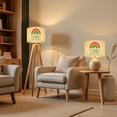 thumbnail image 6 of Lampshades 2 Pack Rainbow Boho Alphabet Cartoon Cute Girls Educational Quotes Colorful 13"x13"x10" Light Shade for Table Lamps Floor Lamps Drum Lamp Shades Lampshade Replacement Easy Assembly, 6 of 8