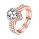 thumbnail image 2 of Anillos para mujer, regalos para mujer El nuevo anillo de moda con forma de corazón de diamante puede mostrar tu temperamento único., 2 of 3