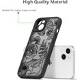 thumbnail image 6 of for iPhone 14 Plus Case, Floral Rose Cute Phone Case for Women Girls Aesthetic Pattern Print Slim TPU Bumper Case Shockproof Protective Case for iPhone 14 Plus 6.7 Inch, Black, 6 of 13