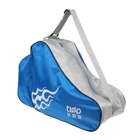 

Inline Skating Bag Oxford Cloth Water Ice Skate Shoes Handbag Storage Backpack for Walking Trekking Outdoor Roller Skating Blue