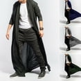 thumbnail image 4 of Full Length Mens Baggy Casual Coat Cape Loose Long Cardigan Cloak Tops Outwear, 4 of 8
