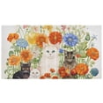 thumbnail image 2 of Cats Around Flowers Leaves 3 Ring Binders 1.5 inch Hardcover File Folders with Interior Pockets A4 Size Organizer for School Office Hospital, 2 of 8