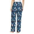 thumbnail image 2 of Bixox Women's Ice blue old man cute winter Patterned Pajama Pants Loungewear, 2 of 5