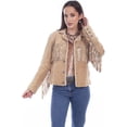 thumbnail image 1 of Scully L1080-126 XL Womens Suede Jacket with Fringe & Lacing, Old Rust - Extra Large, 1 of 1