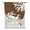Brown, variant on Coral Brown Tie Up Curtains for Kitchen Windows,Adjustable Rod Pocket Valance 63 Inch Long, White Coastal Ocean Marine Nautical Beach Window Treatment Balloon Roman Blind Shade, 52" x 63"