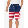 thumbnail image 3 of KingSize Men's Big & Tall 8" Printed Cargo Swim Trunks, 3 of 6