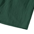 thumbnail image 6 of Women's Cotton Linen Elastic Waist Shorts with Drawstring and Side Pockets, Casual Solid Color Mid-Length Summer Shorts for Daily Wear, Lounge, and Outdoor Activities Green XXXXL, 6 of 8