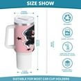 thumbnail image 5 of 40 oz Tumbler with Handle and Straw Lid Rock and Roll Girl Singing Insulated Vacuum Water Bottle Stainless Steel Travel Cup, 5 of 8