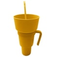 thumbnail image 2 of D-GROEE Snack and Drink Cup - Drink and Snack Cup in One, Stadium Tumbler Cups with Bowl on Top for Movies Home Use, 2 of 7