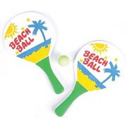 Beach Ball Paddleball Set