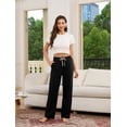 thumbnail image 3 of HEARTNICE Womens Cotton Pajama Pants, Buttery Soft Lounge PJ Bottoms with Pockets Sleepwear,(Black,XL), 3 of 5