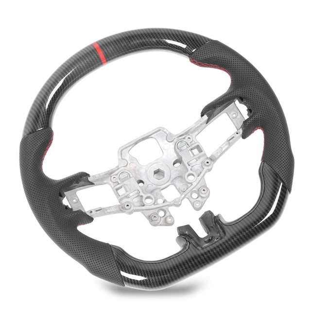 Hydro Dip Volant, Volant Plat en Cuir Perforé Structure Durable pour V6 EcoBoost GT Shelby