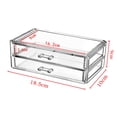 thumbnail image 4 of Caja de Almacenamiento Unbranded 2 Cajas de Maquillaje Acrílico Transparente, 4 of 6