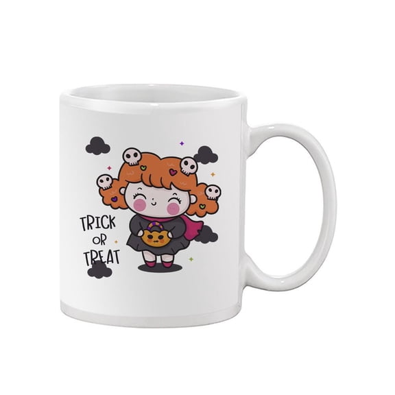 Cute Halloween Girl Mug - Image by Shutterstock,