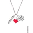 thumbnail image 2 of Delight Jewelry Always My Sister Bar - Red Heart Nurse Strong Zoe Necklace, 2 of 4