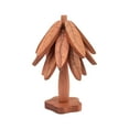 thumbnail image 2 of Fiudx Mantel Individual con Diseño de Árbol de Navidad, Aislante Térmico y Antiescaldaduras, Superficie de Madera Antideslizante, Multiusos, Decoración Navideña, Fácil de Limpiar, Incluye 1 Base + 4, 2 of 6