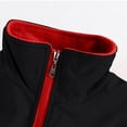 thumbnail image 3 of Plus Size Sports Jacket Vest Women Mens Zip-Up Fleece Softshell Vests Slim-Fit Light Weight Running Travel Coats Black, 3XL, 3 of 6