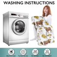 thumbnail image 6 of White Cow Sunflower Pattern Wearable Oversized Blanket,Wearable Blanket Hoodie for Adults,Cozy Hooded Blankets with Super Pockets,Super Warm Fuzzy Pullover for Women & Men, 6 of 6
