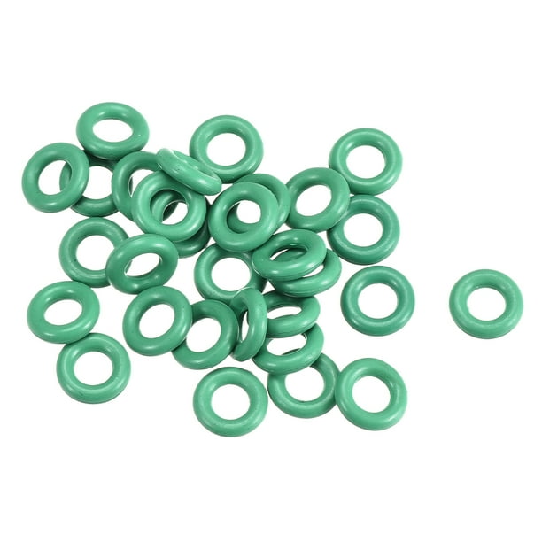 30pcs 1.9mm Thick Heat Resistant Green ORing Rubber Sealing Ring 7.5mm