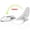 白色, variant on Foldable Golf Putting Training Aid, Pressure Shift Putt Practice Board with Suction Cups, Portable Golf Swing Balance Trainer for Indoor Outdoor Office Use