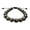 Dragon Blood Jasper, variant on 10 Pcs Black Lava Gemstone Round Bead Adjustable Bracelet 10mm, Genuine Crystal Bead Bracelet, Gift for Men & Women (Black Lava)