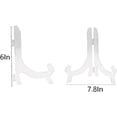 thumbnail image 2 of RHCXCYTJ Acrylic Easel Stand, 2 Clear Acrylic Easels Display Stands,Easel, Display Stand, Card Frame, Picture Frame Used for Bookstore Wedding Banquets and Parties (6 Inches), 2 of 3