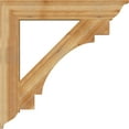 thumbnail image 3 of Ekena Millwork 6"W x 40"D x 40"H Merced Traditional Rough Sawn Bracket, Western Red Cedar, 3 of 4