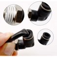 thumbnail image 3 of 4 conectores neumáticos, dos modelos diferentes (8 mm × 1/4" y 8 mm × 1/8"), accesorios rápidos de rosca macho, conector neumático de codo negro, adecuado para herramientas de bricolaje, 3 of 5