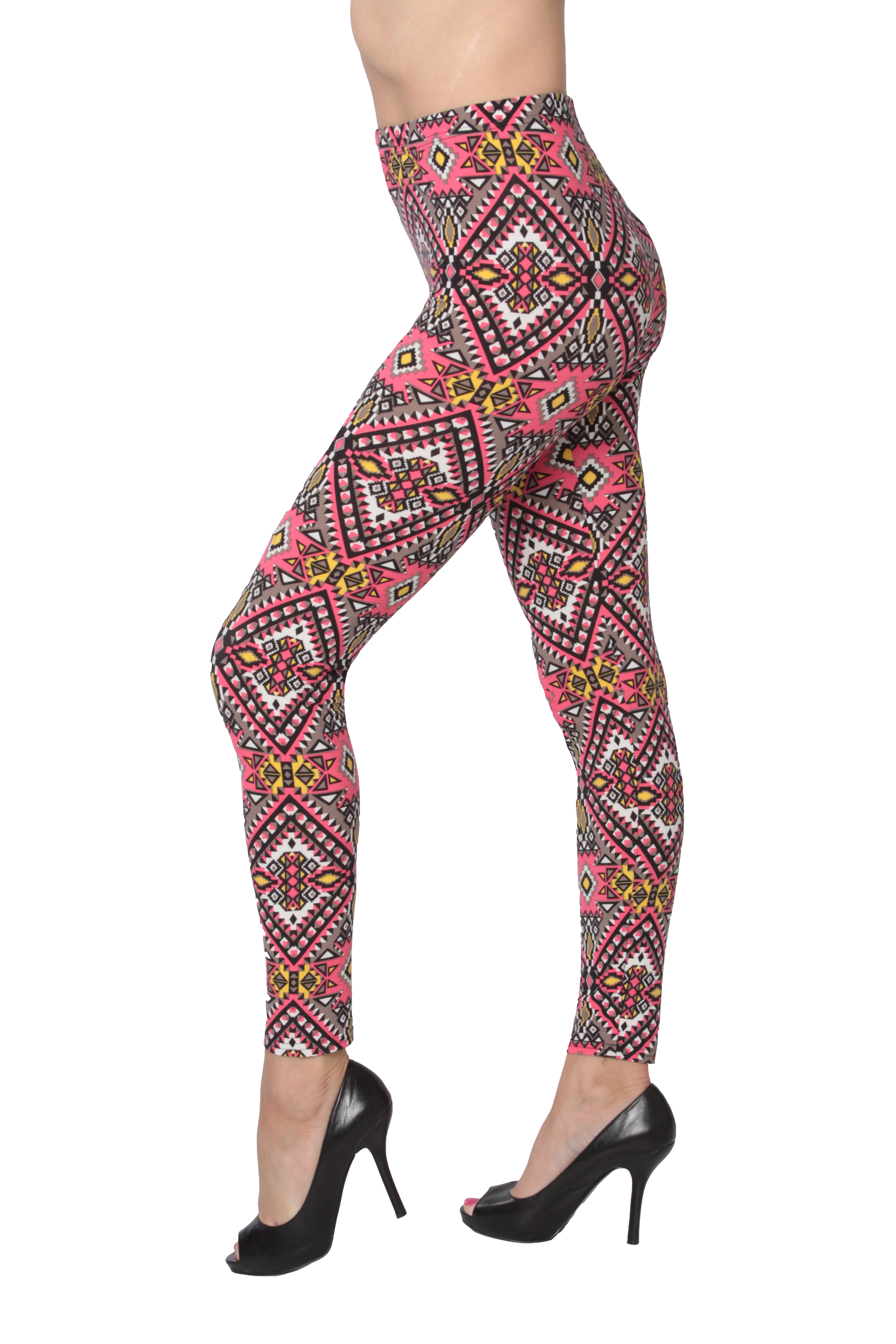 Red Ornate Tribal Leggings - Walmart 