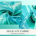 thumbnail image 4 of Mint Green Abstract Shower Curtain 72x72 inches with 12 Hooks Mint Light Green Shower Curtain Turquoise Teal Fabric Bathroom Curtain Washable Quick-Drying, 4 of 6