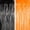 1 Black 1 Orange Foil Curtains, variant on Tinsel Photo Backdrop Curtains - 2Pcs 3.2x8.2ft Pastel Purple Fringe Streamer for Easter/Valentines/Hunters/Anniversary/Birthday/Bachelorette/Engagement/Mermaid/Butterfly Party Decorations