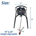 thumbnail image 4 of ARC Propane Burners For Outdoor, 15“ Wok Burner Single Propane Burner With Adjustable Legs, 65,000BTU Cast Iron Portable Propane Stove Great For Camping And Turkey Frying, Crawfish Cooking, 4 of 4
