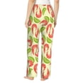 thumbnail image 3 of Pajama Pants Women, Lime Shrimp Sweatpants Soft Sleep Lounge Pants, Casual PJ Bottoms Pants with Pockets, 3 of 5