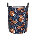 thumbnail image 2 of Uemuo Cute Foxes Pattern Circular Laundry Hamper Basket with handles,Collapsible laundry basket,Large capacity laundry hamper,Laundry Organizer-Small, 2 of 8