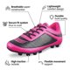 thumbnail image 3 of Botas de Fútbol Vizari USA Infinity para Niños: Ligeras, Duraderas, Ideales para Terrenos Firmes, Tanto para Niños Como para Niñas, Color Rosa, Talla 11.5., 3 of 6