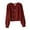 Burgundy, variant on Segolike Women Knit Cardigan Sweater Open Front Cardigan Outwear V Neck Retro Jacket Crop Cardigan Knitted Cardigan Burgundy