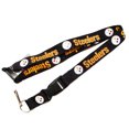 thumbnail image 1 of NFL Pittsburgh Steelers Clip Lanyard Keychain Id Ticket Holder - Black, 1 of 1