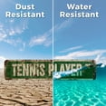 thumbnail image 4 of TENNIS PLAYER Vintage Style Rustic Street Sign – Sport Doubles Pro Lessons Singles Retro Decorative Wall Sign for Home, Bar, Garage, or Outdoor Use | 4" X 18" Plastic Road Sign, 4 of 5