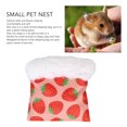 thumbnail image 3 of Soft Comfortable Hamster Sleeping Bag For Guinea Pig , Strawberry Print, Small Pet Animals  Hideout, Multipurpose, Privacy Space, Easy To Store & Carry, 3 of 8