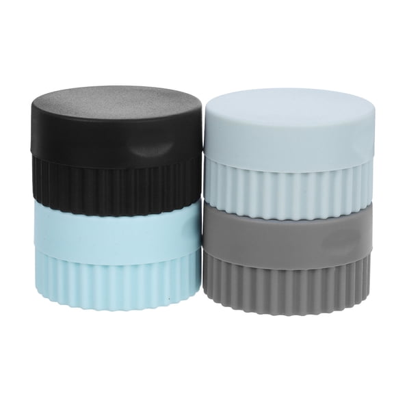 SEWCHICS 4-Pack Assorted Color Silicone Travel Containers, , , Portable Pill Organizer for Travel