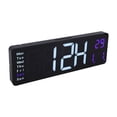 thumbnail image 3 of BuyWeek Horloge Murale Numérique, 16,2 Pouces LED Horloge Suspendue 10 Niveaux de Luminosité Horloge Numérique avec Télécommande Mémoire Fonction de Synchronisation, 3 of 8
