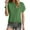 Green, variant on Mlzmgr Summer Tops for Women Short Sleeve Breathable Crew Neck Loose Comfy Tee Shirts Solid Color