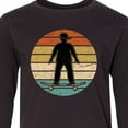 thumbnail image 4 of Inktastic Skateboarding Retro Sunset Skateboarder Long Sleeve Youth T-Shirt, 4 of 5