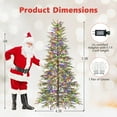 thumbnail image 2 of Costway 7.5 FT Pre-Lit Artificial Christmas Tree with 725 Branch Tips 500 Lights 8 Modes, 2 of 10