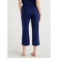 thumbnail image 4 of Joyspun Women's Knit Cropped Sleep Pants, Sizes S to 3X, 4 of 6