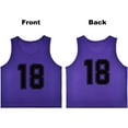 thumbnail image 2 of YOUI-GIFTS Set of 12 Numbered (13-24) Soccer Vests/Sport Pinnies/Training Bibs with Free Carry Bag, 2 of 7