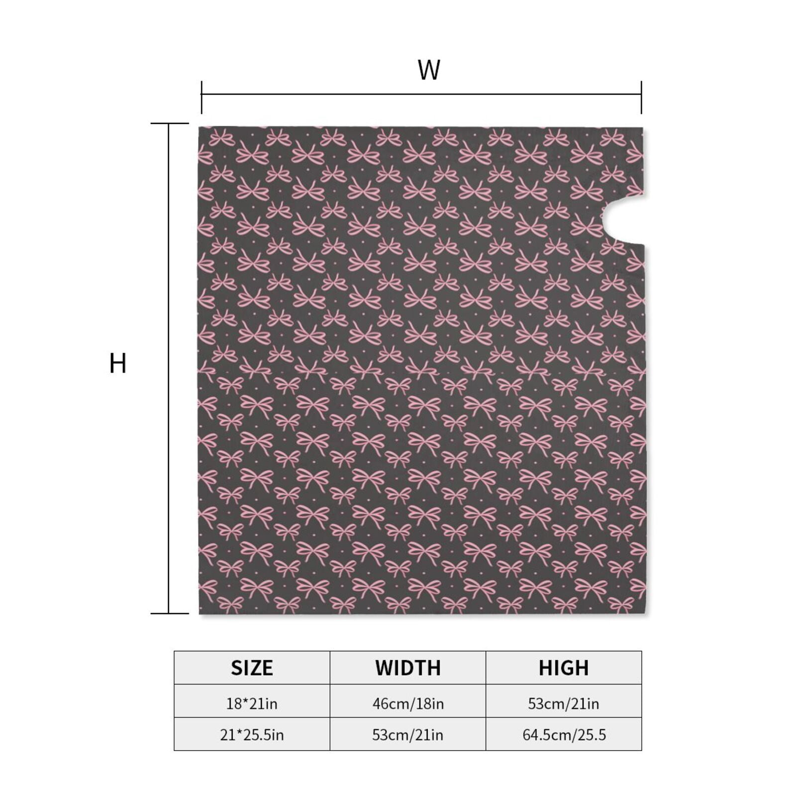 Xecao pink bow for Mailbox Cover with Magnetic Strips, Waterproof and Sunscreen, Adds a Decorative Touch to Your Garden Yard-21x18 in