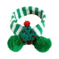 thumbnail image 3 of oshhnii Scarf, Winter Neck Warmer, Knitted Pet Scarf for Family Gatherings green xmas tree, 3 of 9