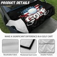 thumbnail image 5 of SEANATIVE American Flag Golf Cart Seat Cover Universal Golf Cart Seat Towel Blanket with Front Pockets Comfortable Golfcart Cushion for 2 Person Seats Cart Seat Cover Accessories Decor, 5 of 7