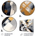 thumbnail image 3 of Designart "Depth Corner in Black and Gold III" Abstract Shapes Metal Art Print, 3 of 5